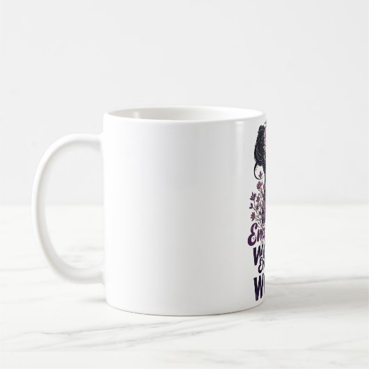 Frauen stärken kaffeetasse (Links)