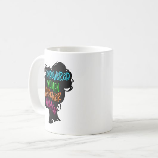 Frauen stärken kaffeetasse (Vorderseite Links)
