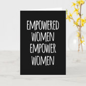 Frauen stärken karte (Gelbe Blume)