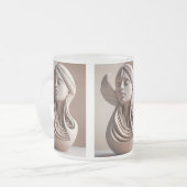 Frauen stärken mattglastasse (Vorderseite Links)