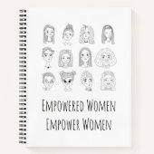 Frauen stärken notizblock (Vorderseite)