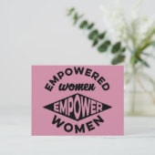 Frauen stärken postkarte (Stehend Vorderseite)