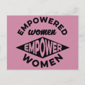 Frauen stärken postkarte (Vorderseite)