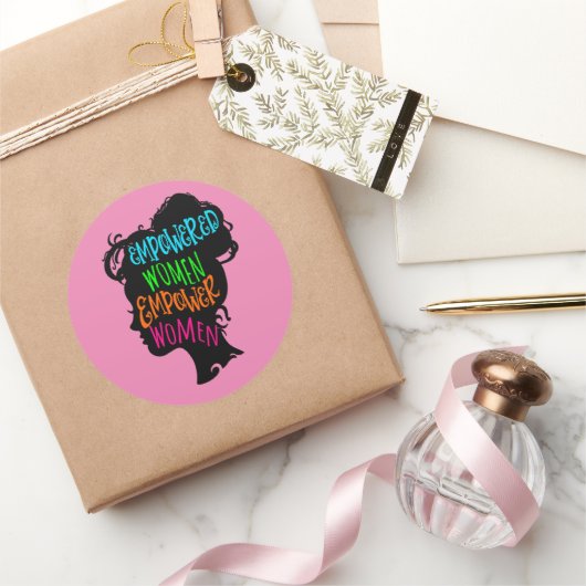 Frauen stärken runder aufkleber (Schenken)