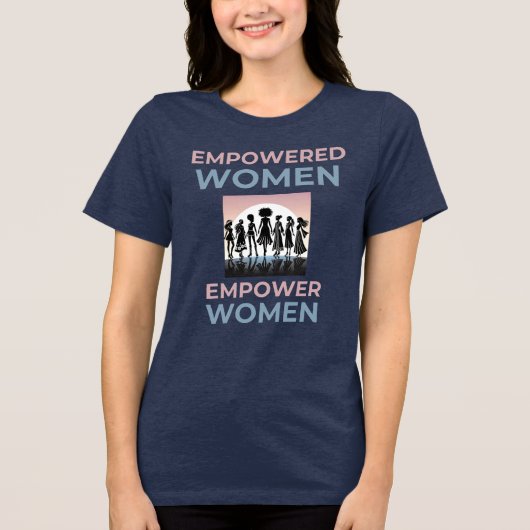 Frauen stärken Tri-Blend shirt (Vorderseite)