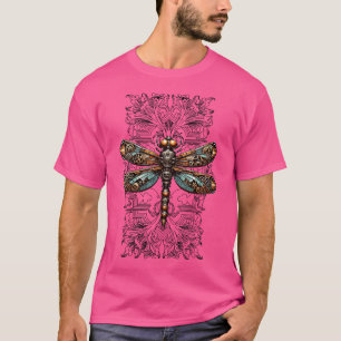 Frauen Steampunk Dragonfly Viktorianisch Art Mecha T-Shirt