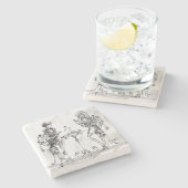 Frauen Steinuntersetzer (Seitenansicht)