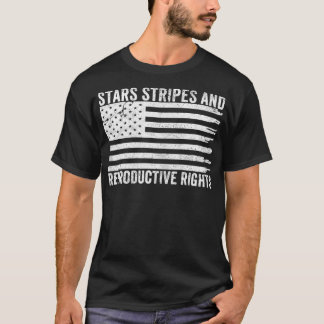 Frauen Sterne Streifen Reproduktive Rechte Patriot T-Shirt