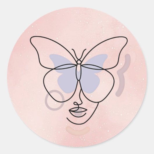 Frauen-Sticker Runder Aufkleber (Vorderseite)