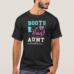 Frauen Stiefel oder Bogen Tante Geschlecht zeigen  T-Shirt