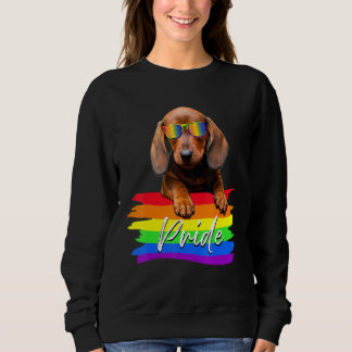 Frauen Stolz Dachshund Hund Lgbt Gay Les Unterstüt Sweatshirt