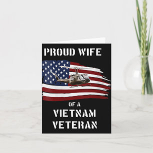 Frauen stolz Ehefrau eines vietnamesischen Veteran Karte