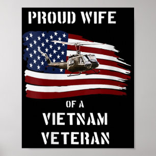 Frauen stolz Ehefrau eines vietnamesischen Veteran Poster