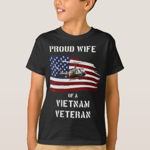 Frauen stolz Ehefrau eines vietnamesischen Veteran T-Shirt