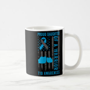 Frauen stolze Tochter eines T1d-Kriegers Typ 1-Dia Kaffeetasse