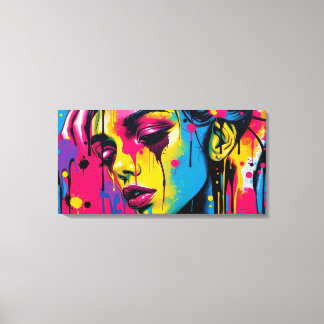 Frauen-Straße-Stil - Leinwanddruck