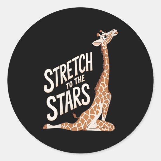 Frauen streichen in Richtung Galaxy Sitive Yoga Gi Runder Aufkleber (Vorderseite)