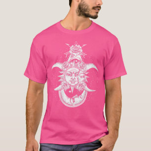 Frauen Sun Moon Rose Astrologie Galaxy Space Astro T-Shirt