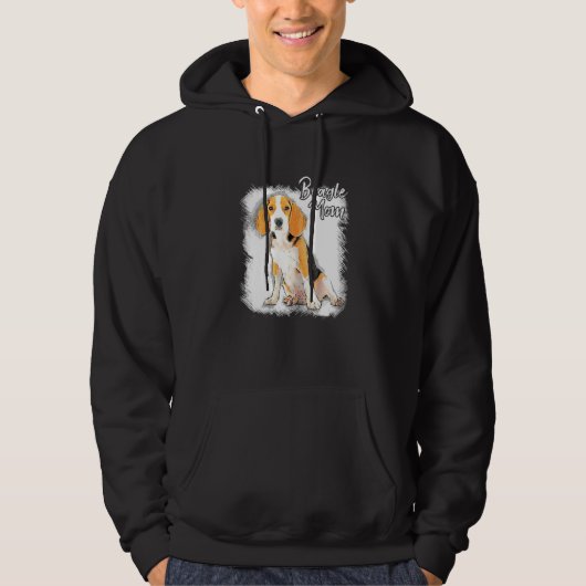 Frauen Süße Beagle-Mutter Für Beagle Hoodie (Vorderseite)