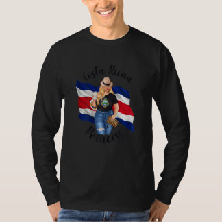 Frauen Süße Blonde Frauen Costa-Ricanische Prinzes T-Shirt