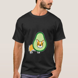 Frauen Süße Corgi Und Avocado Corgi Idee Paleo T-Shirt