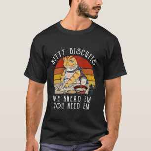 Frauen Süße Katze Kätzchen Kekse Wir kneten sie, i T-Shirt