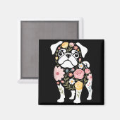 Frauen Süße Mops-Hundemutter Magnet (Vorderseite/Rückseite)