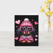 Frauen Süßer Dachshund Valentinstag Herz Hunde Lie Karte (Gelbe Blume)