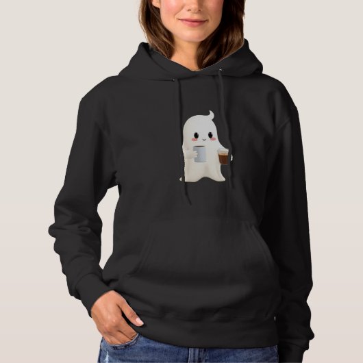 Frauen Süßer Kaffee Geist Pullover Kapuzenpullover (Vorderseite)