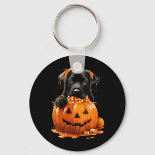 Frauen Süßer Labrador Triefender Kürbis Candy Corn Schlüsselanhänger