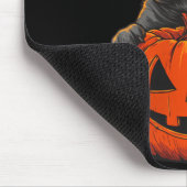 Frauen Süßer Schwarzer Pug Jack O Lantern Kürbis Mousepad (Ecke)