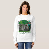 Frauen Sweatshirt. Alles Gute zum St. Patrick's Da Sweatshirt (Vorne ganz)