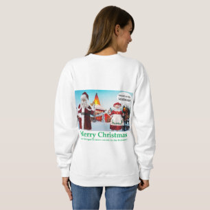Frauen Sweatshirt. Frohe Weihnachten. Katzen/mr Sweatshirt