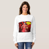 Frauen Sweatshirt. Happy Chinese New Year. Panda Sweatshirt (Vorne ganz)