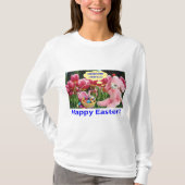 Frauen Sweatshirt. Happy Oaster. Alpaca/Hunny T-Shirt (Vorderseite)