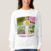 Frauen Sweatshirt. Happy Oaster. klipspringer/bu Sweatshirt (Vorderseite)