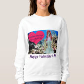 Frauen Sweatshirt. Herzlichen Glückwunsch Valentin Sweatshirt (Vorderseite)