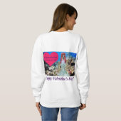 Frauen Sweatshirt. Herzlichen Glückwunsch Valentin Sweatshirt (Schwarz voll)