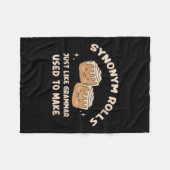 Frauen Synonym Rolls Joke Cinnamon Rolls Grammar P Fleecedecke (Vorderseite (Horizontal))