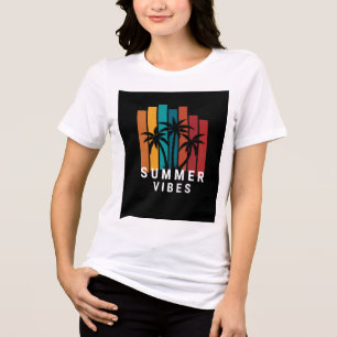 Frauen T-Shirt Casual Weich Bequem Täglich Tri-Blend Shirt