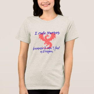 Frauen T-Shirt Drache Tri-Blend Shirt