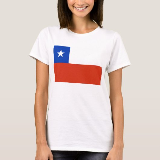 Frauen T Shirt mit der Flagge des Chilen (Vorderseite)