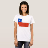 Frauen T Shirt mit der Flagge des Chilen (Vorne ganz)