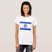 Frauen T Shirt mit der Flagge Israels (Vorne ganz)