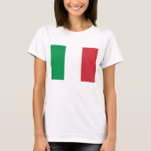 Frauen T Shirt mit der Flagge Italiens (Vorderseite)
