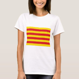 Frauen T Shirt mit der Flagge Kataloniens