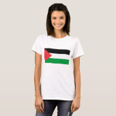 Frauen T Shirt mit der Flagge Palästinas (Vorne ganz)