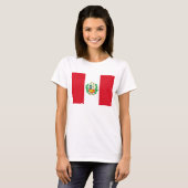 Frauen T Shirt mit der Flagge Perus (Vorne ganz)