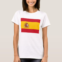 Frauen T Shirt mit der Flagge SPANIENS