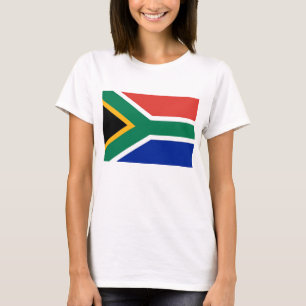 Frauen T-Shirt mit der Flagge Südafrikas